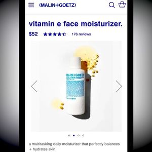 Malin and Goetz Vitamin E Moisturizer